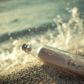 bottle in a sea